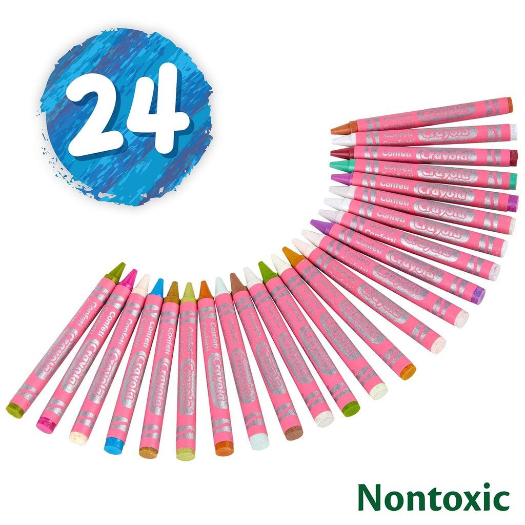 24 CT CONFETTI CRAYONS ColorWaves