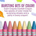24 CT CONFETTI CRAYONS ColorWaves