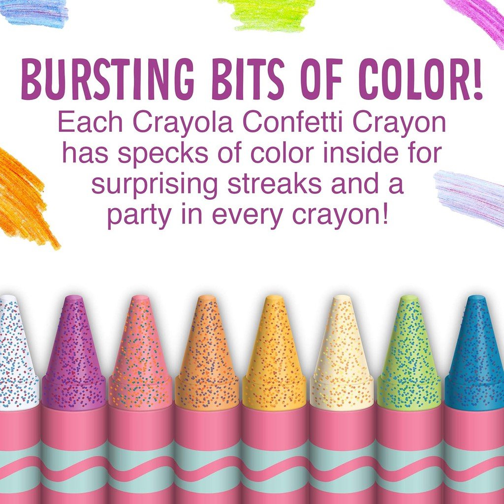 24 CT CONFETTI CRAYONS ColorWaves