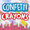 24 CT CONFETTI CRAYONS ColorWaves