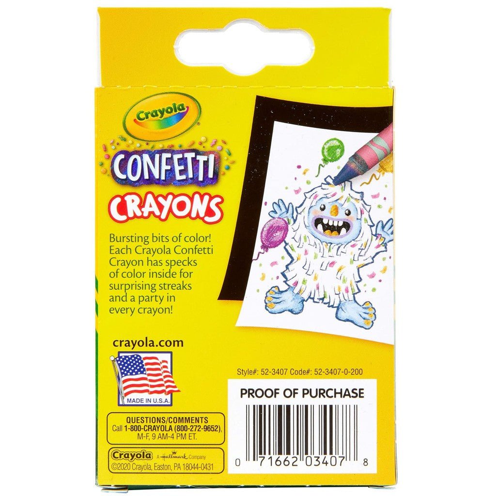 24 CT CONFETTI CRAYONS ColorWaves