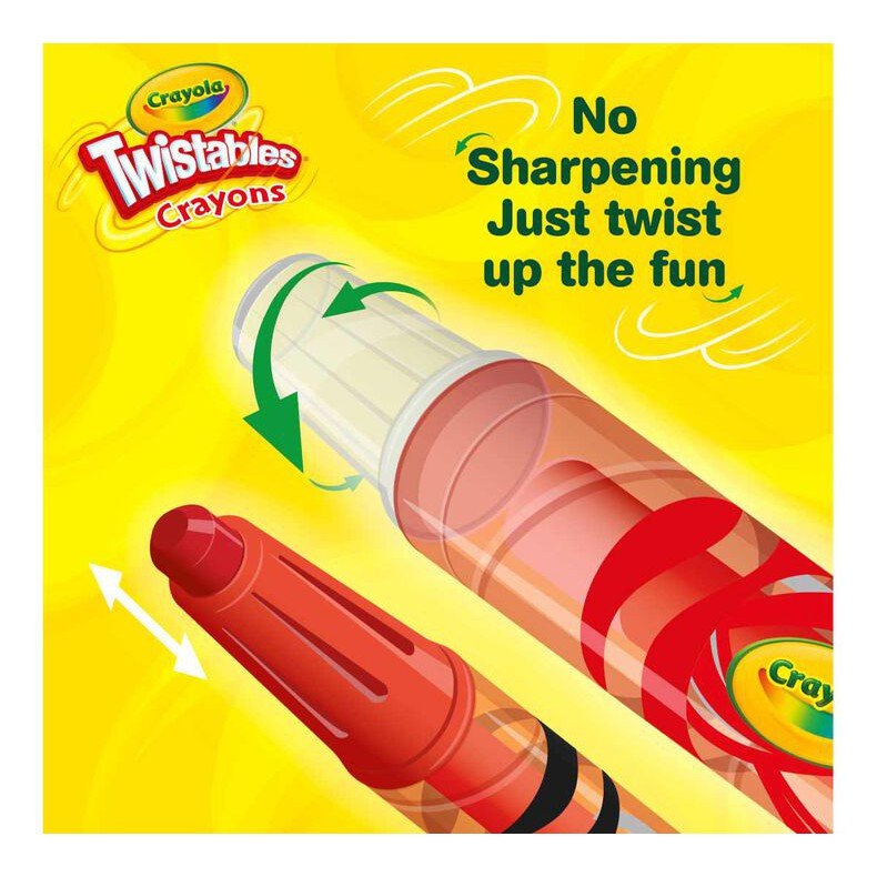 24 CT TWISTABLES SPECIAL EFFECT CRAYONS ColorWaves