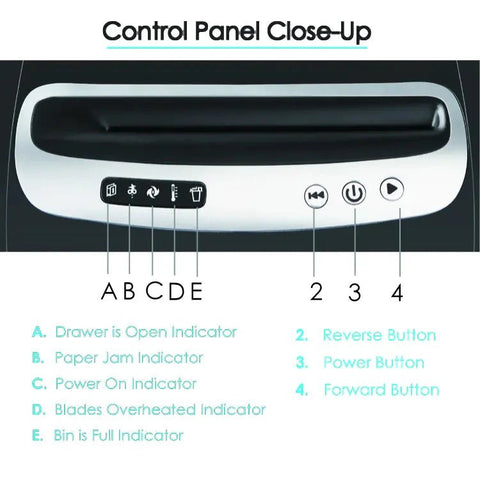 25 sheets Cross Cut Paper Shredder OS2502CI ColorWaves