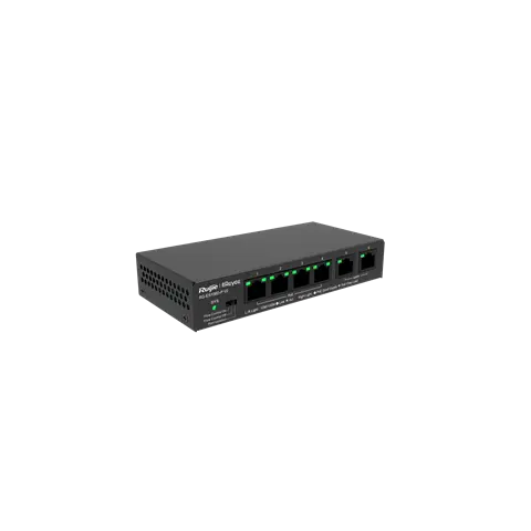 Reyee 6-Port 10/100Mbps Desktop Unmanaged Poe Switch Rg-Es106D-P Ruijie