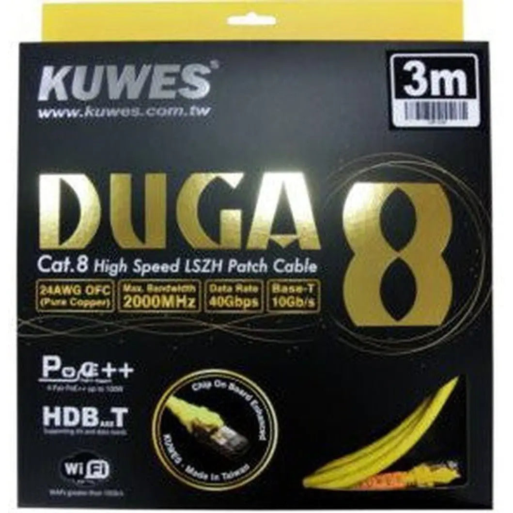 Kuwes DUGA Cat.8 Patch Cord LAN Network Cable Up To 40Gbps Kuwes
