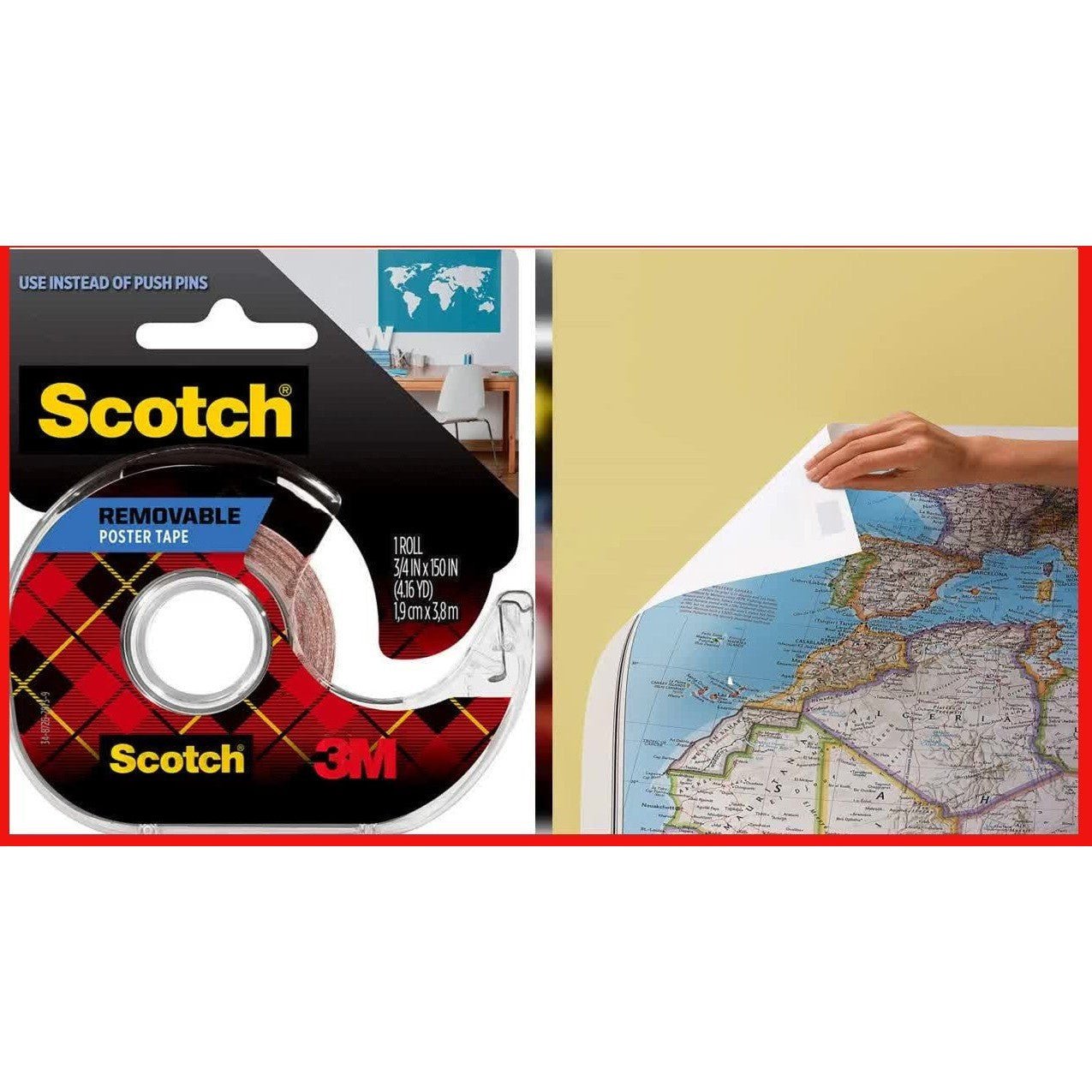 3M 109 Wallsaver Removable Mounting Tape 3M