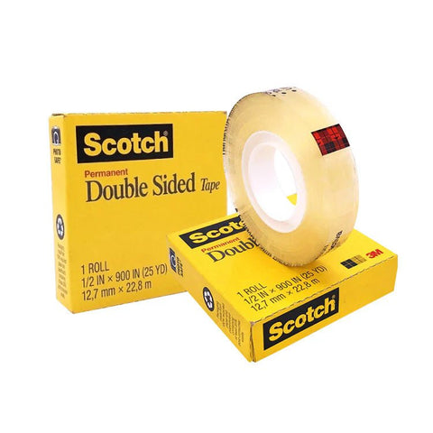 3M Scotch 665 Permanent Double-Sided Tape 3/4 inch 36YRD 3M