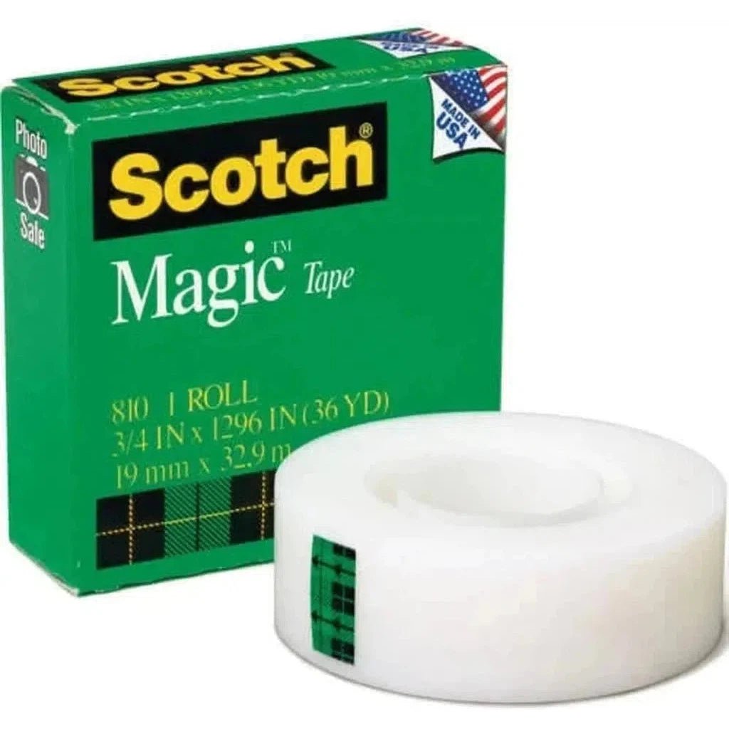 3M Scotch 810 Magic Tape - 3/4 inch 36 Yards Medium 3M