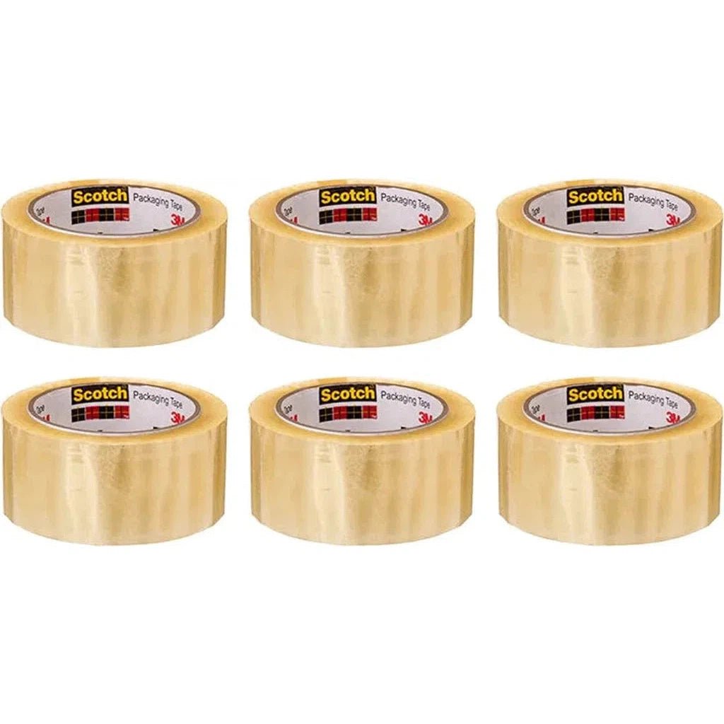 3M Scotch Clear Packaging Tape - 301C-50Y6T, In X 50 Yds 3M