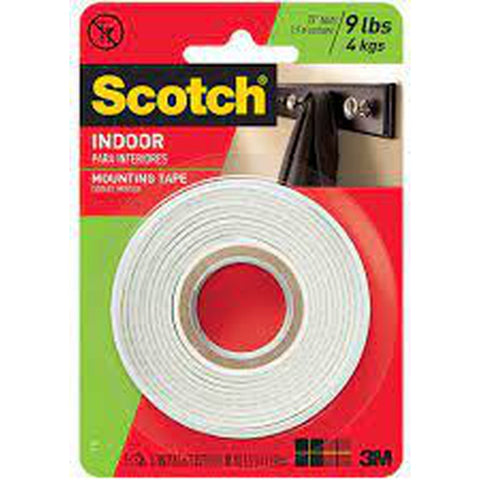 3M Scotch Heavy Duty Mounting Tape - 0.5-Inch By 75-Inch (110) 3M