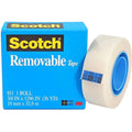 3M Scotch Magic 811 Removable Tape, 3/4" X 1296", Clear 3M