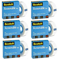 3M Scotch Magic 811 Removable Tape, 3/4" X 1296", Clear 3M
