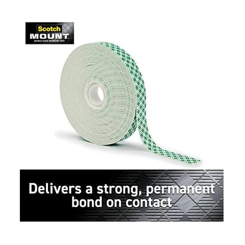 3M Scotch Mount Indoor Double-Sided Mounting Tape Mega Roll 110H-Long-DC, 1/2 in x 75 in 3M