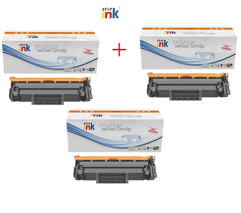 Star compatible Hp 106A Black toner combo pack of 3 ColorWaves