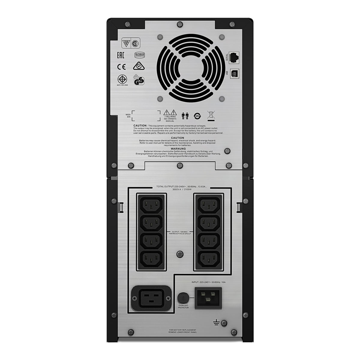 APC Smart-UPS C, Line Interactive, 3kVA, Tower, 230V ColorWaves