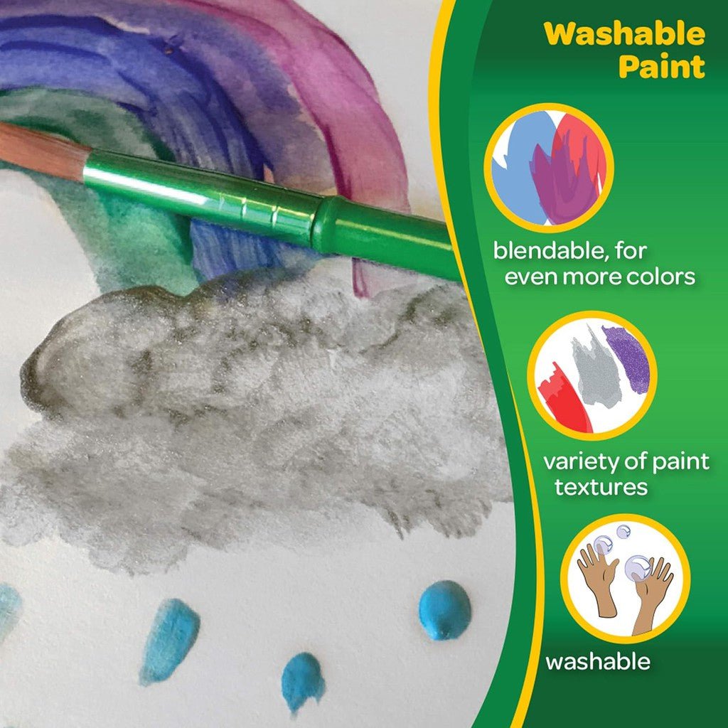 42 CT WASHABLE PAINT POTS SET ColorWaves