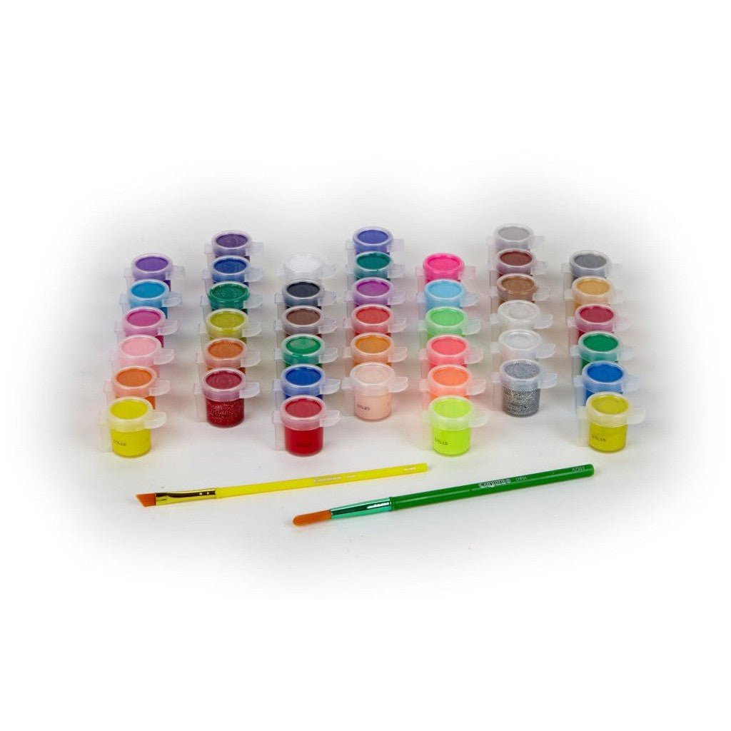 42 CT WASHABLE PAINT POTS SET ColorWaves