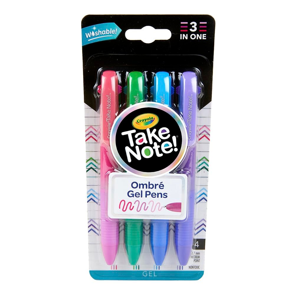 4CT. CRAYOLA WASHABLE GEL PEN SET ColorWaves