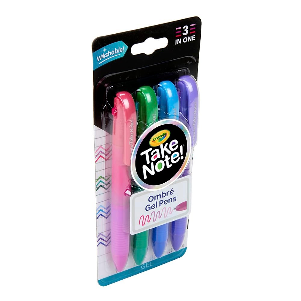 4CT. CRAYOLA WASHABLE GEL PEN SET ColorWaves
