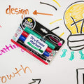 4CT.TAKE NOTE BROAD LINE DRY-ERASE.COLORED ColorWaves