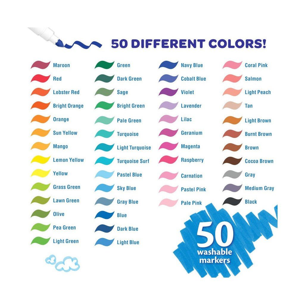 50 ct Washable Super Tips w/Si ColorWaves