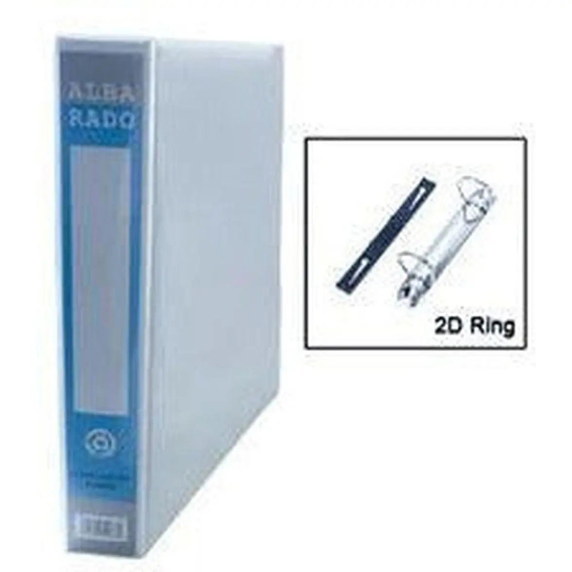 50Mm Pvc 2D White Ring File A4 Insert Binder Alba Rado Box Of 12Pcs ColorWaves