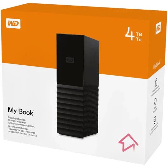 WD My Book 4TB USB 3.0 Desktop Hard Drive WDBBGB0040HBK-BESN ColorWaves