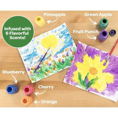 6 CT SILLY SCENTS WASHABLE KIDS PAINT ColorWaves