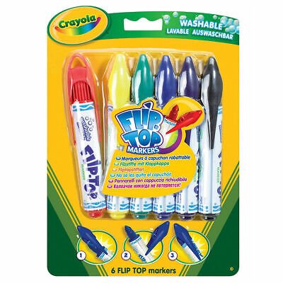 6 ct Flip Top Markers ColorWaves