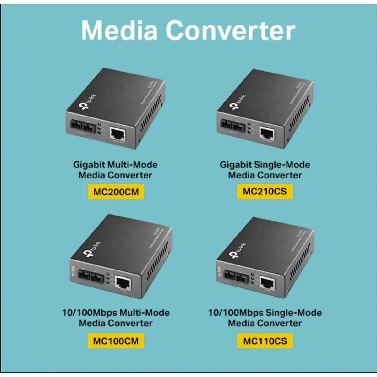 TP-Link (MC200CM) Gigabit Multi-Mode Media Converter - UPC / LAN TP-Link