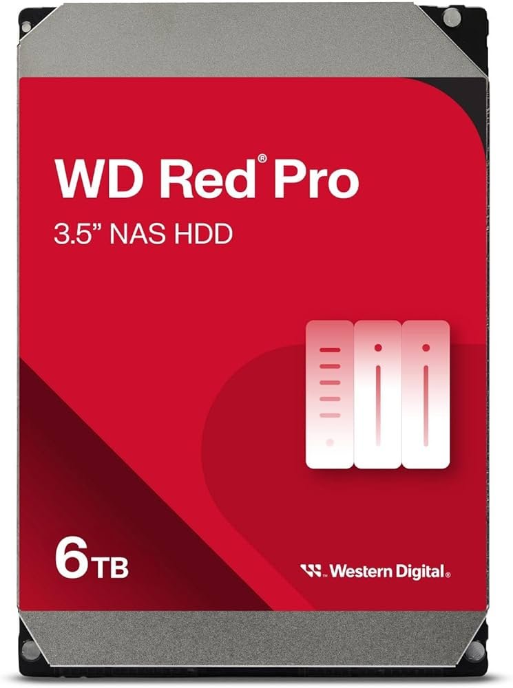 Wd Red Pro 6Tb Nas Hard Drive - 7200 Rpm Class, Sata 6 Gb/S, 256 Mb Cache, 3.5 - Wd6003Ffbx ColorWaves