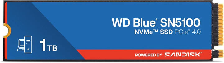 WD Blue 1TB NVMe ‎SN5100 internal,Gen4,M.2 2280,7100MB/s (WDS100T5B0E) Western Digital