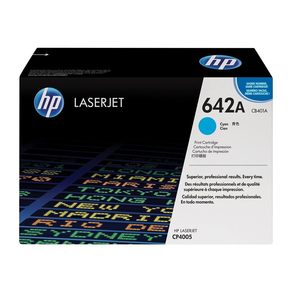 Hp 642A Cb401A Toner Cartridge Cyan HP