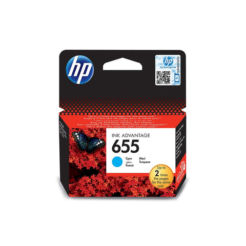 HP 655 Cyan Original Ink Advantage Cartridge (CZ110AE) HP
