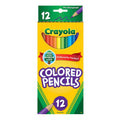 CRAYOLA Colored Pencils, Long, 12 Count ColorWaves