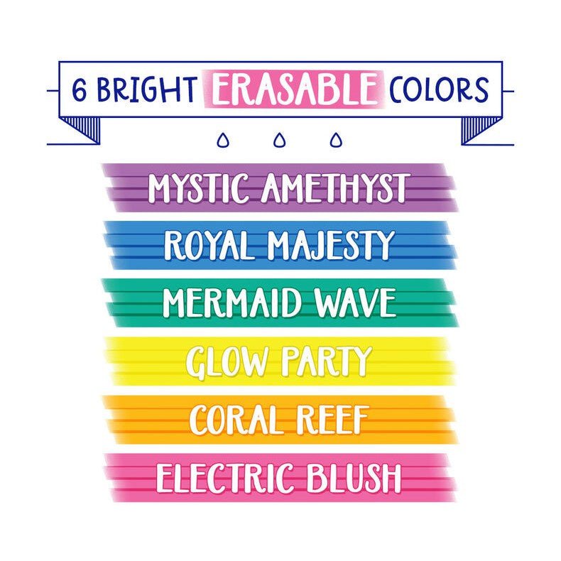 6CT.TAKE NOTE ERASABLE HIGHLIGHTERS ColorWaves