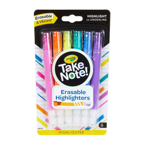 6CT.TAKE NOTE ERASABLE HIGHLIGHTERS ColorWaves