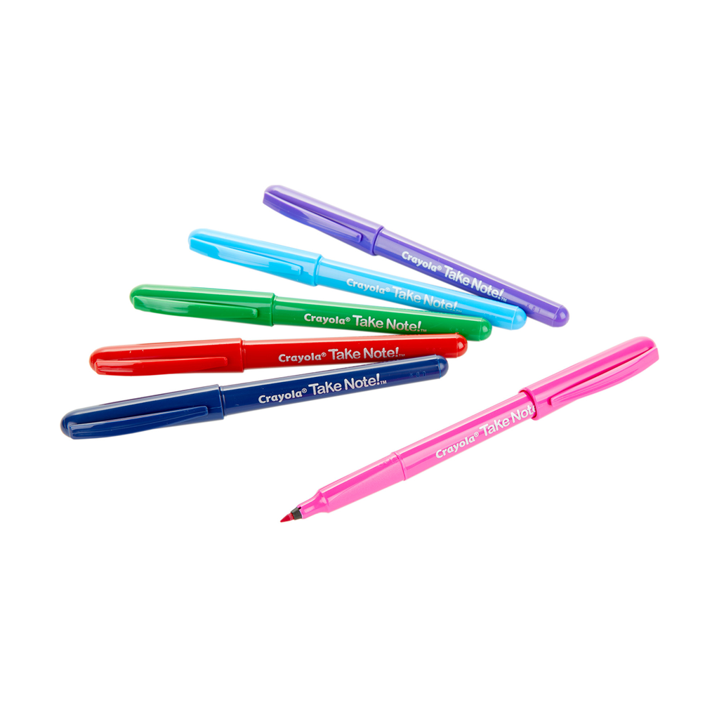 6CT.TAKE NOTE ULTRA-FINE WASHABLE FELT-TIP MARKER PEN ColorWaves