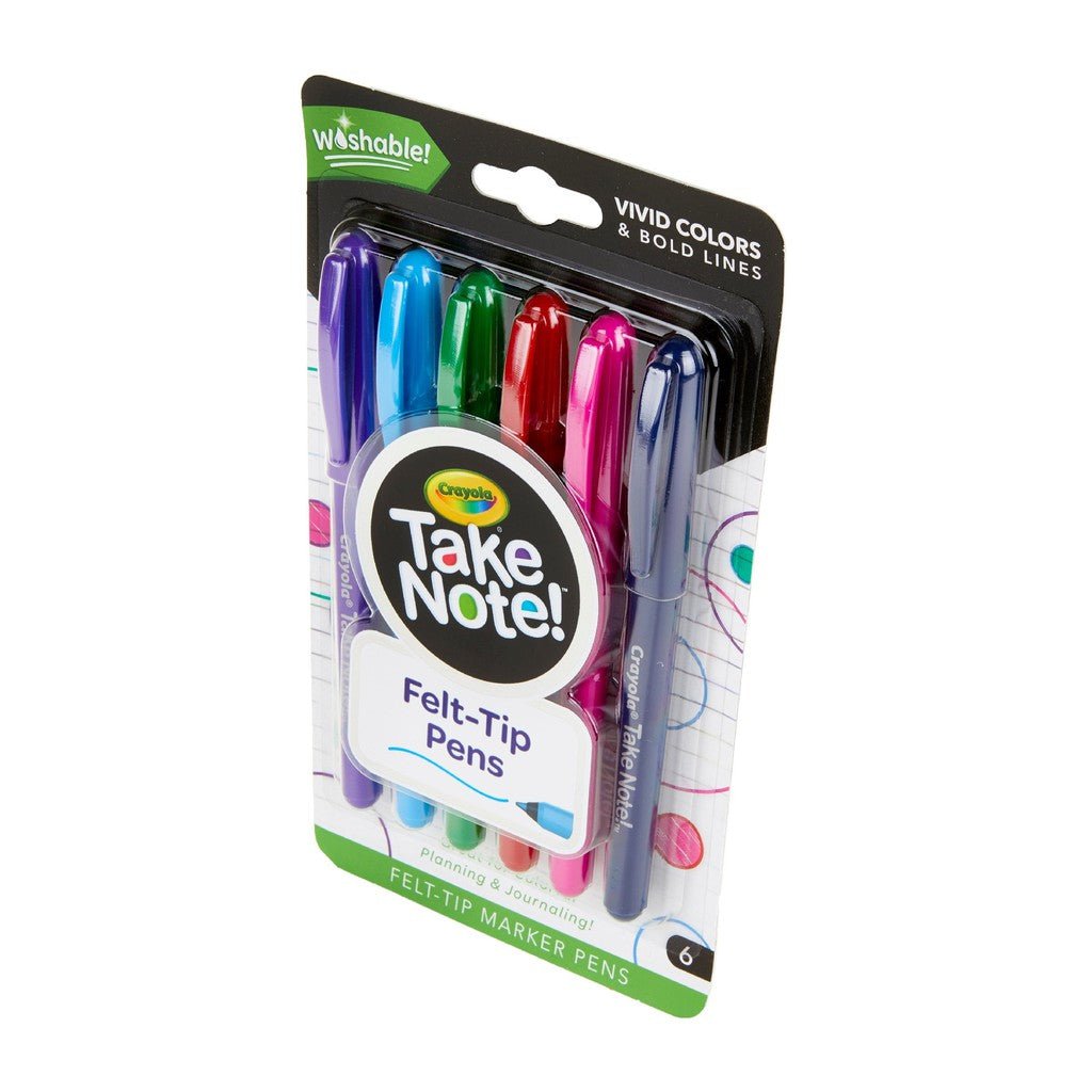 6CT.TAKE NOTE ULTRA-FINE WASHABLE FELT-TIP MARKER PEN ColorWaves