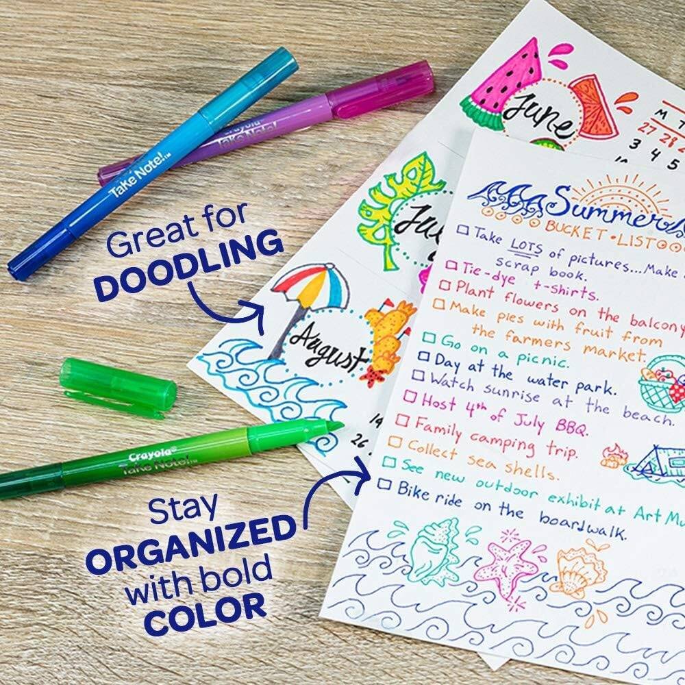 6CT.TAKE NOTE WRITE & HIGHLIGHT PENS ColorWaves