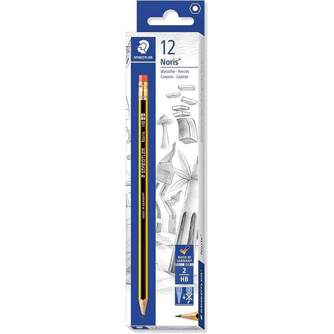Staedtler Noris Pencil With Rubber Tip Box Of 12 - St-122-Hba-53 ColorWaves