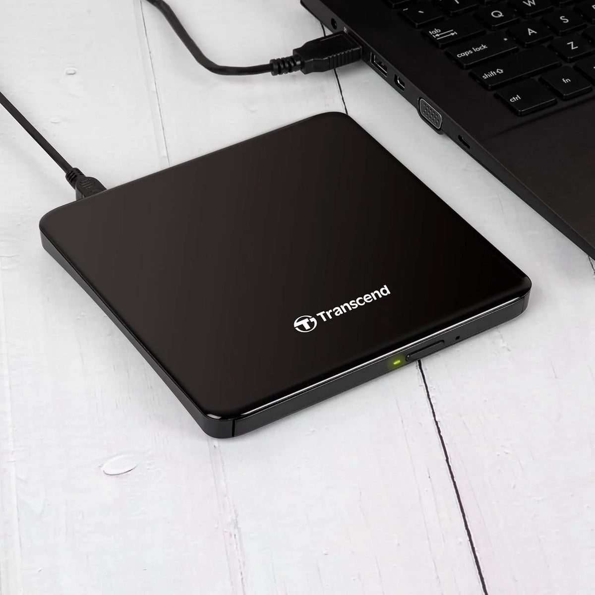 Transcend Extra Slim Portable DVD-RW - 24x / USB 2.0-DVD Writer Transcend