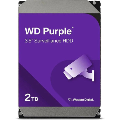 Wd Purple 2tb Surveillance Hard Disk Drive - 5400 Rpm Class Sata 6Gb/256Mb Cache 3.5 Inch Wd23Purz ColorWaves