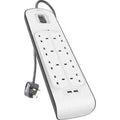 Belkin Surge Protector 8 Outlet 2 Usb 2.4A (Bsv804Af2M) ColorWaves