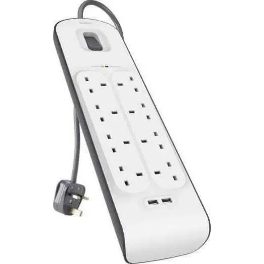 Belkin Surge Protector 8 Outlet 2 Usb 2.4A (Bsv804Af2M) ColorWaves