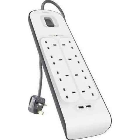 Belkin Surge Protector 8 Outlet 2 Usb 2.4A (Bsv804Af2M) ColorWaves