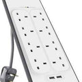 Belkin Surge Protector 8 Outlet 2 USB 2.4A-(BSV804AF2M) ColorWaves