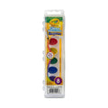8 CT WASHABLE WATERCOLOR PANS,GLITTER COLORS ColorWaves