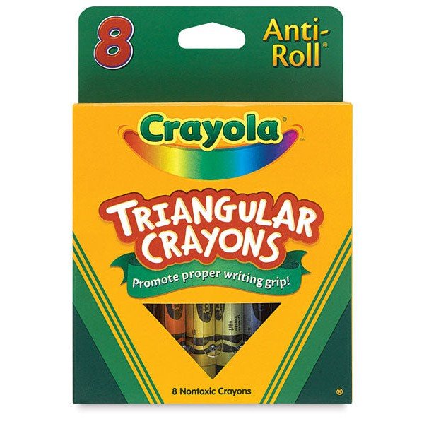 8 ct triangular Crayons ColorWaves