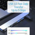 8-in-1 USB-C Hub: Expand Device Connectivity, Compatible with Various Devices ColorWaves